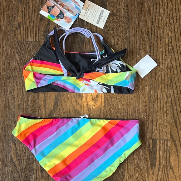 Limeapple REVERSIBLE Colorful Bikini - Picture 2 of 6